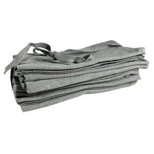 Lot 7 Solid Light Gray Dinner Napkins Cotton Blend 18" Square